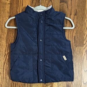 BearPaw Navy Blue lightly lined Kids Vest